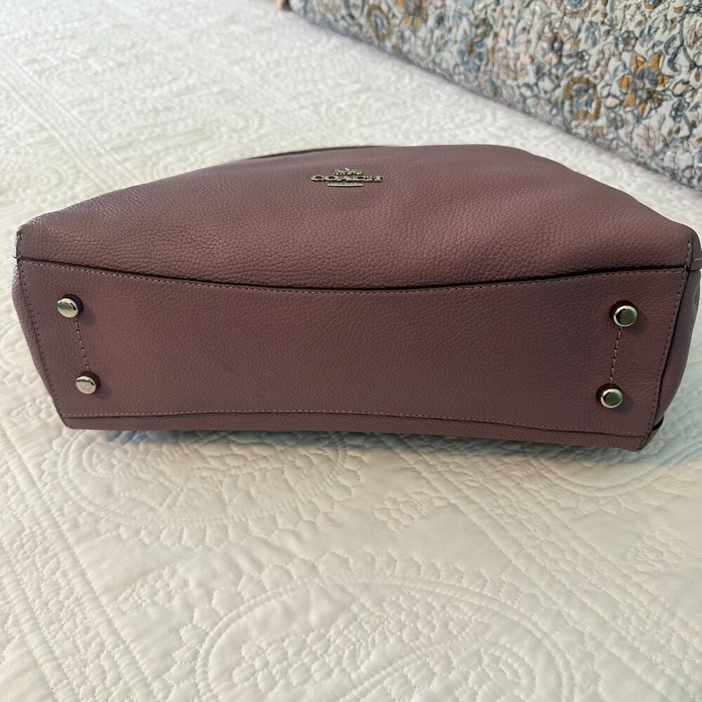 Coach Clarkson Hobo Lavender Pebbled Leather Bag - Picture 16 of 16